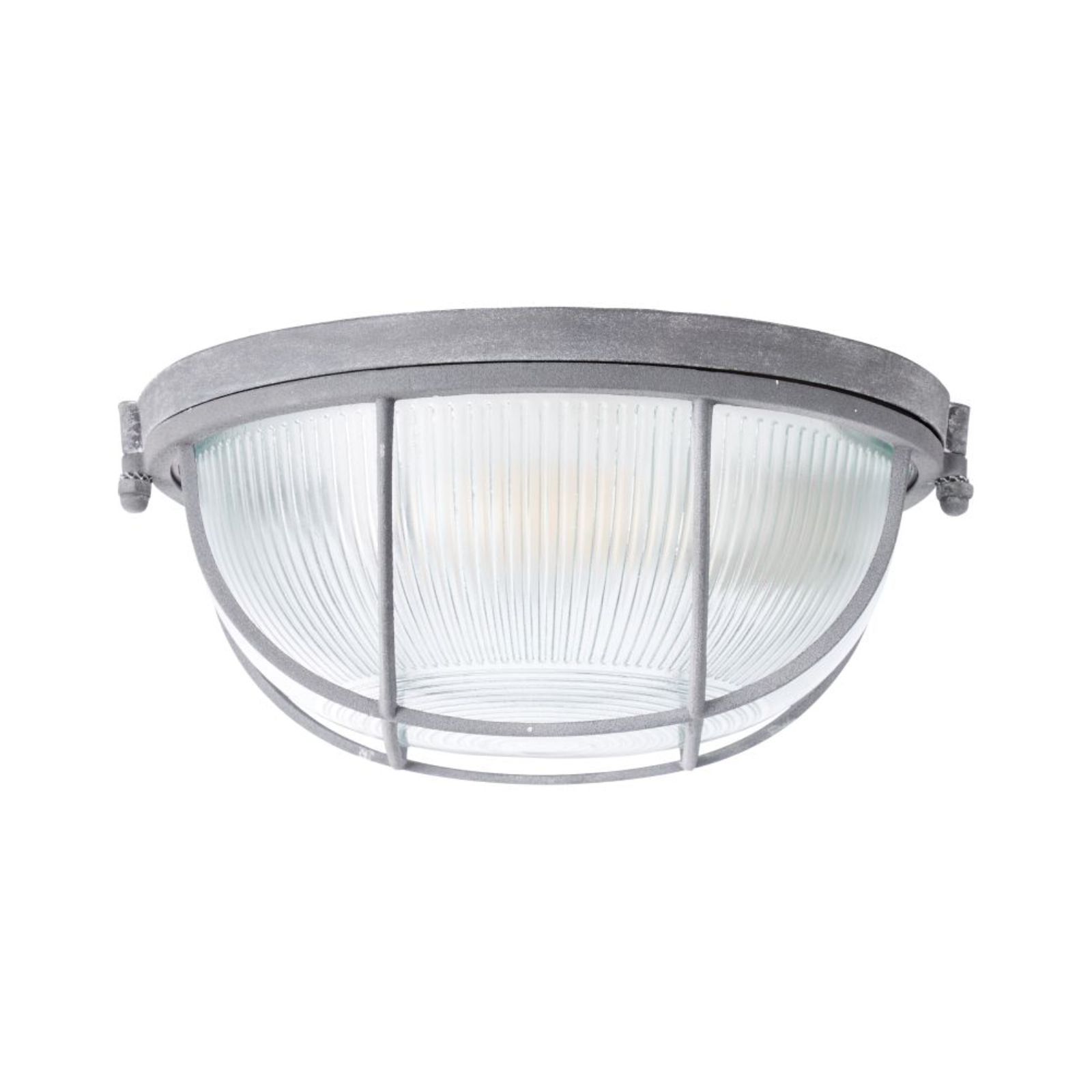 Plafoniera gri din metal si sticla Lauren 25,5 cm Brilliant, 1, hectarul.ro