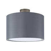 Hectarul - Plafoniera gri din textil si metal Claire 40 cm Brilliant