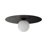 Hectarul - Plafoniera neagra din metal Zon LED Brilliant