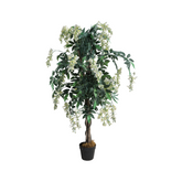 Hectarul - Planta artificiala 120 cm Wisteria alb