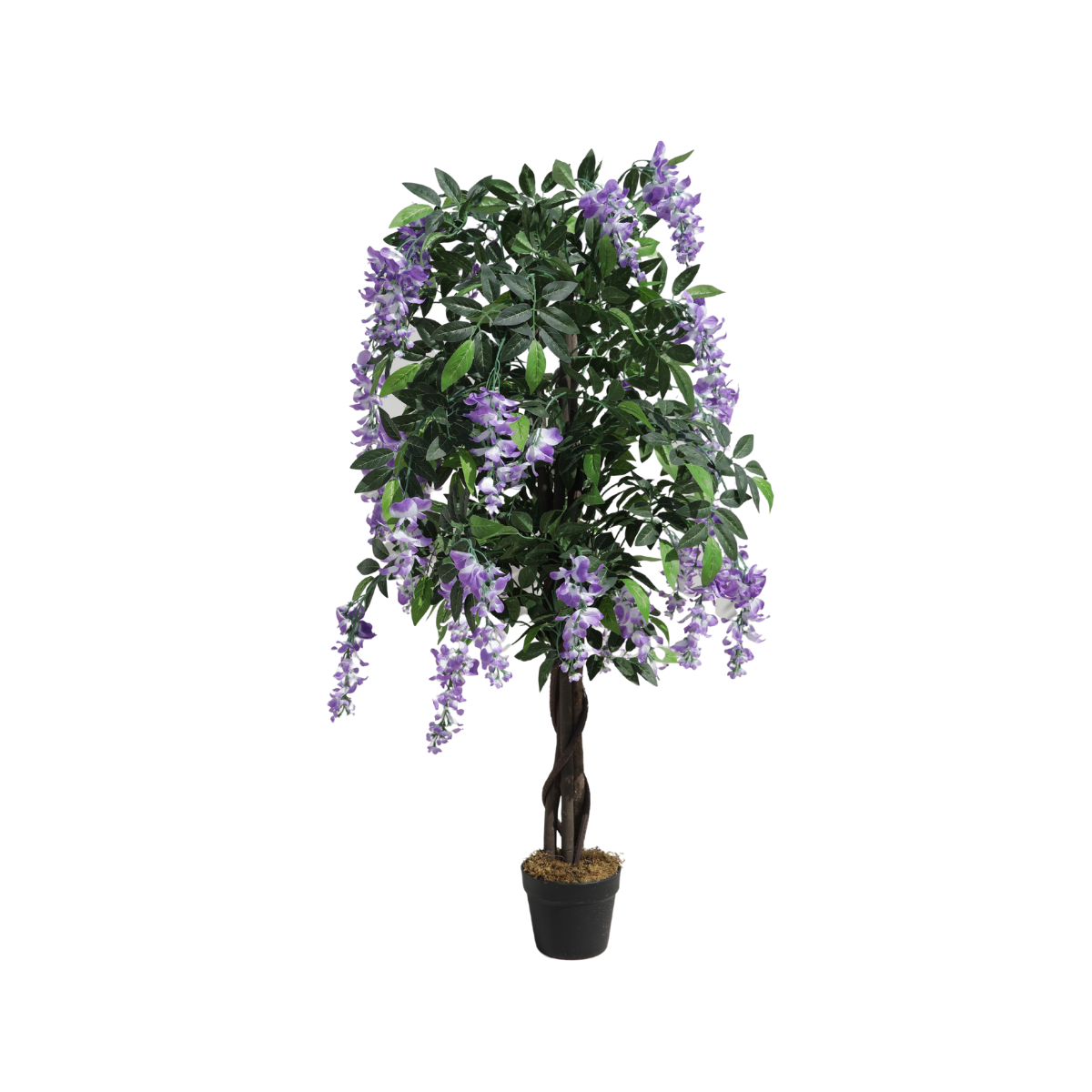 Planta artificiala 120 cm Wisteria lila-alb, 1, hectarul.ro