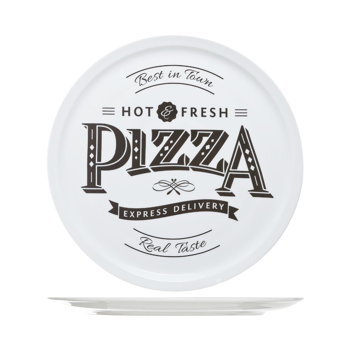 Platou alb din portelan pentru pizza Ø30 cm Hot Cosy&Trendy, 1, hectarul.ro