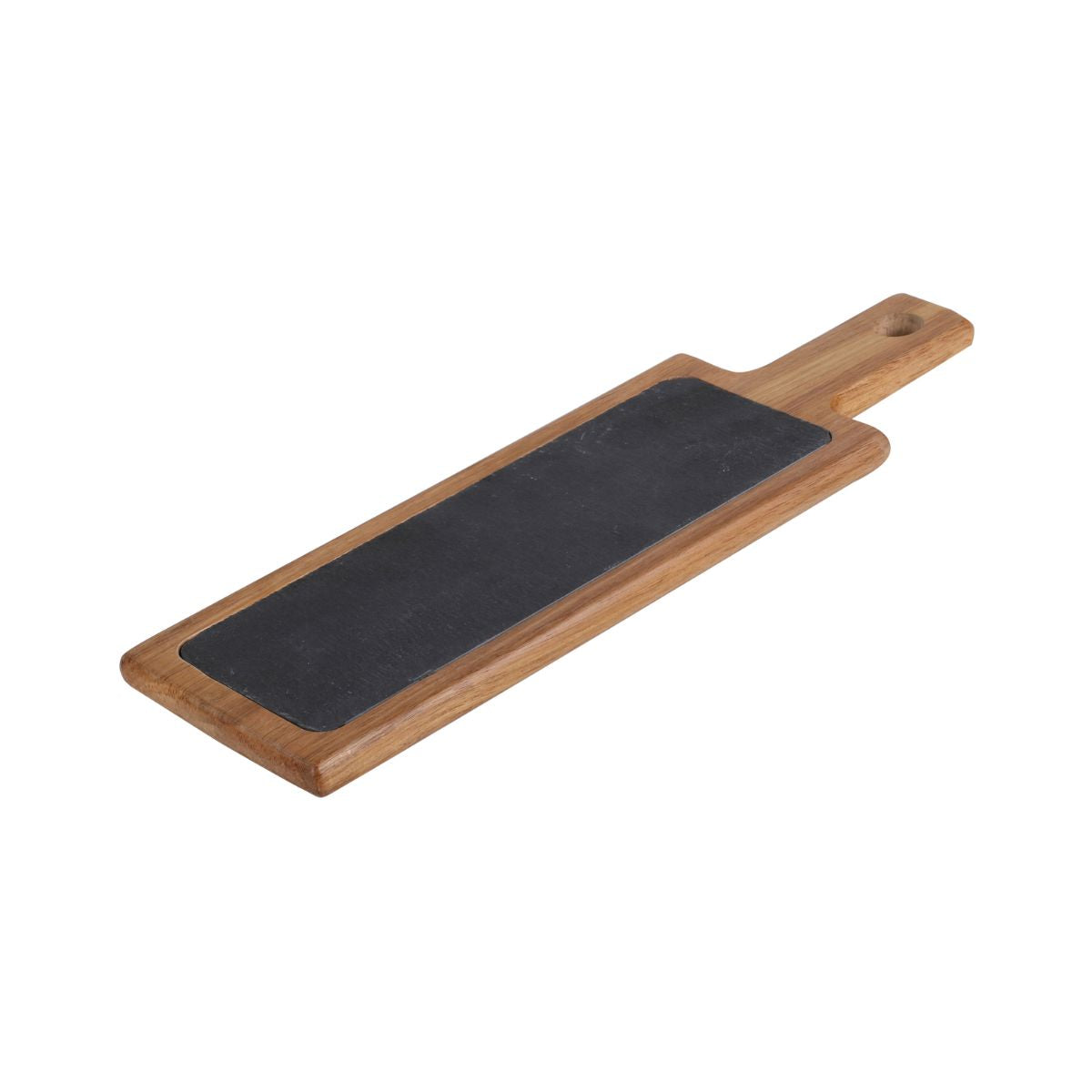 Platou de servire 37 x 12 cm, din lemn de acacia si ardezie, Ardoise Collection Urban Living, 1, hectarul.ro