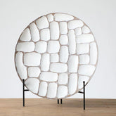 Hectarul - Platou de servire alb din polirasina 35 cm Yazhi