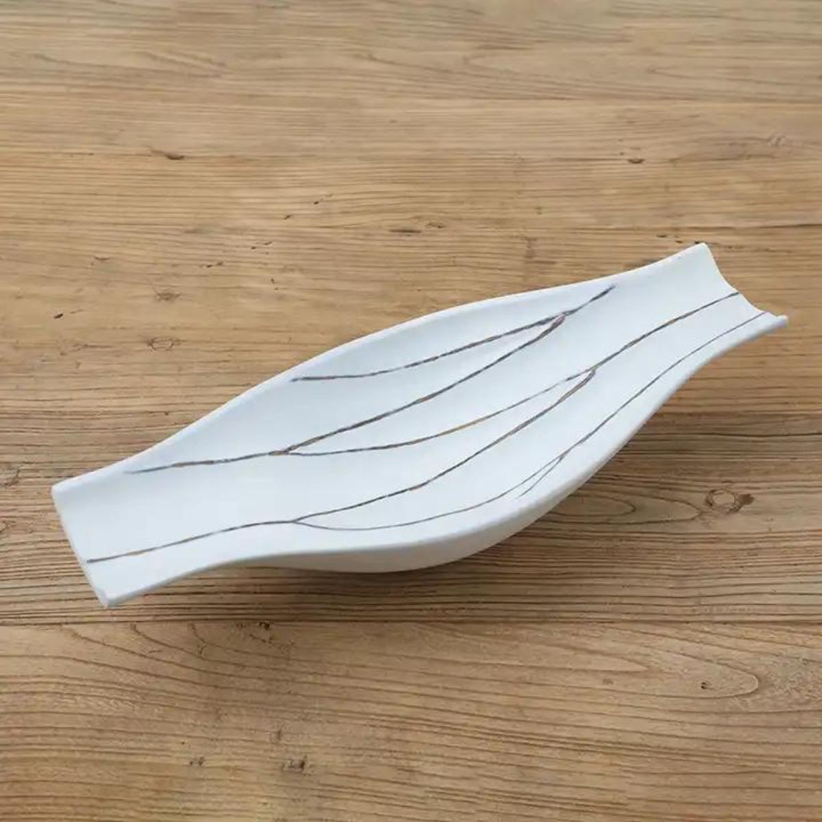 Platou decorativ alb din polirasina 51.5 cm Yazhi, 1, hectarul.ro