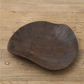 Hectarul - Platou decorativ maro din polirasina 41 cm Yazhi