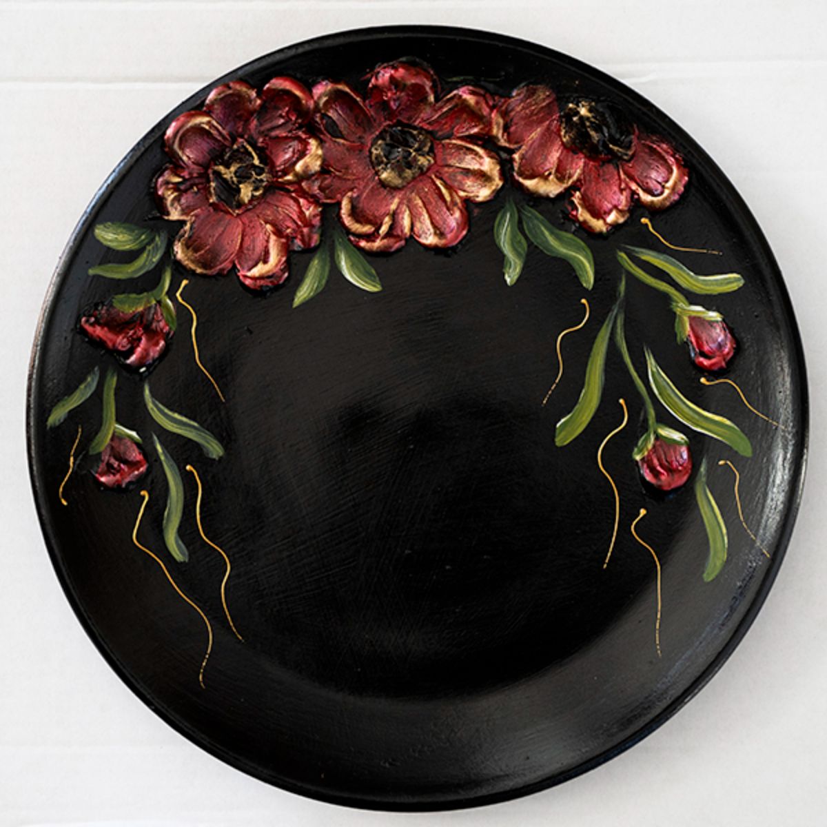 Platou din ceramica pictat manual, 1, hectarul.ro