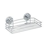 Hectarul - Polita argintie din otel cromat pentru accesorii de baie 26 x 5,5 x 15,5 cm, Milazzo Wenko
