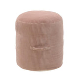 Hectarul - Pouf din catifea Inart, 45x45x45 cm, roz somon