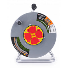 Prelungitor pe rola cu tambur 25 m, 3X2.5, Powermat, 59001