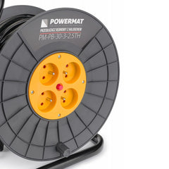 Prelungitor tambur 30m PM-PB-30-3-2.5TH + LED HALOGEN