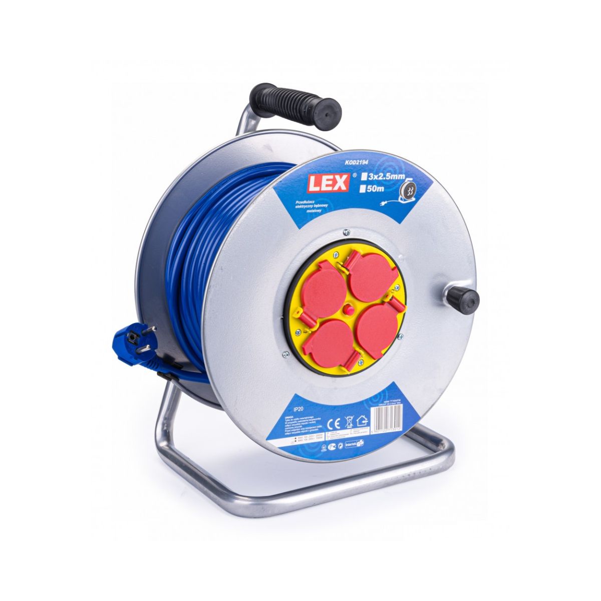 Prelungitor tambur 50m Powermat 2194, 1, hectarul.ro