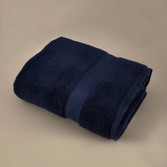 Prosop de baie din bumbac 100%, 41x76 cm, Densitate 650 gr/m², Maisonette Loft, albastru navy