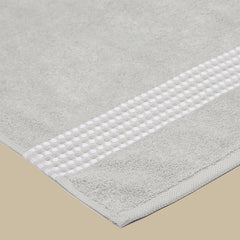 Prosop de baie din bumbac 100%, 70x140 cm, Densitate 460 gr/m²,Maisonette Classy, gri deschis