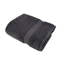 Prosop de baie din bumbac 100%, 76x147 cm, Densitate 700 gr/m², Maisonette Loft, gri charcoal