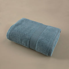 Prosop de baie din bumbac 100%, 90X150 cm, Densitate 550 gr/m², Maisonette Pure, bleu