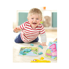 Puzzle din lemn 3D dinozaur Ankylosaurus cu 6 piese, 18x 15 cm, WD 9513-K