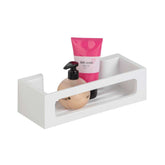 Hectarul - Raft suspendat alb din plastic ABS 30 x 8,5 x 12 cm Bralia Wenko