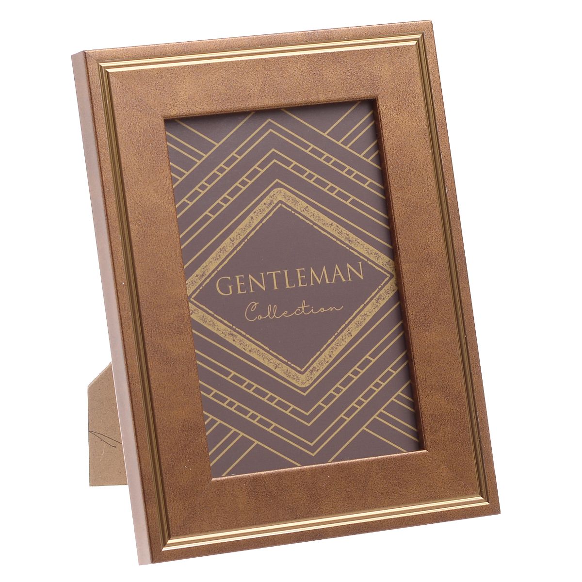 Rama foto eleganta maro/ auriu 10x15 cm, 1, hectarul.ro