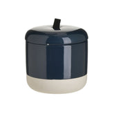 Hectarul - Recipient de depozitare albastru inchis/alb Φ10Χ10 cm Inart