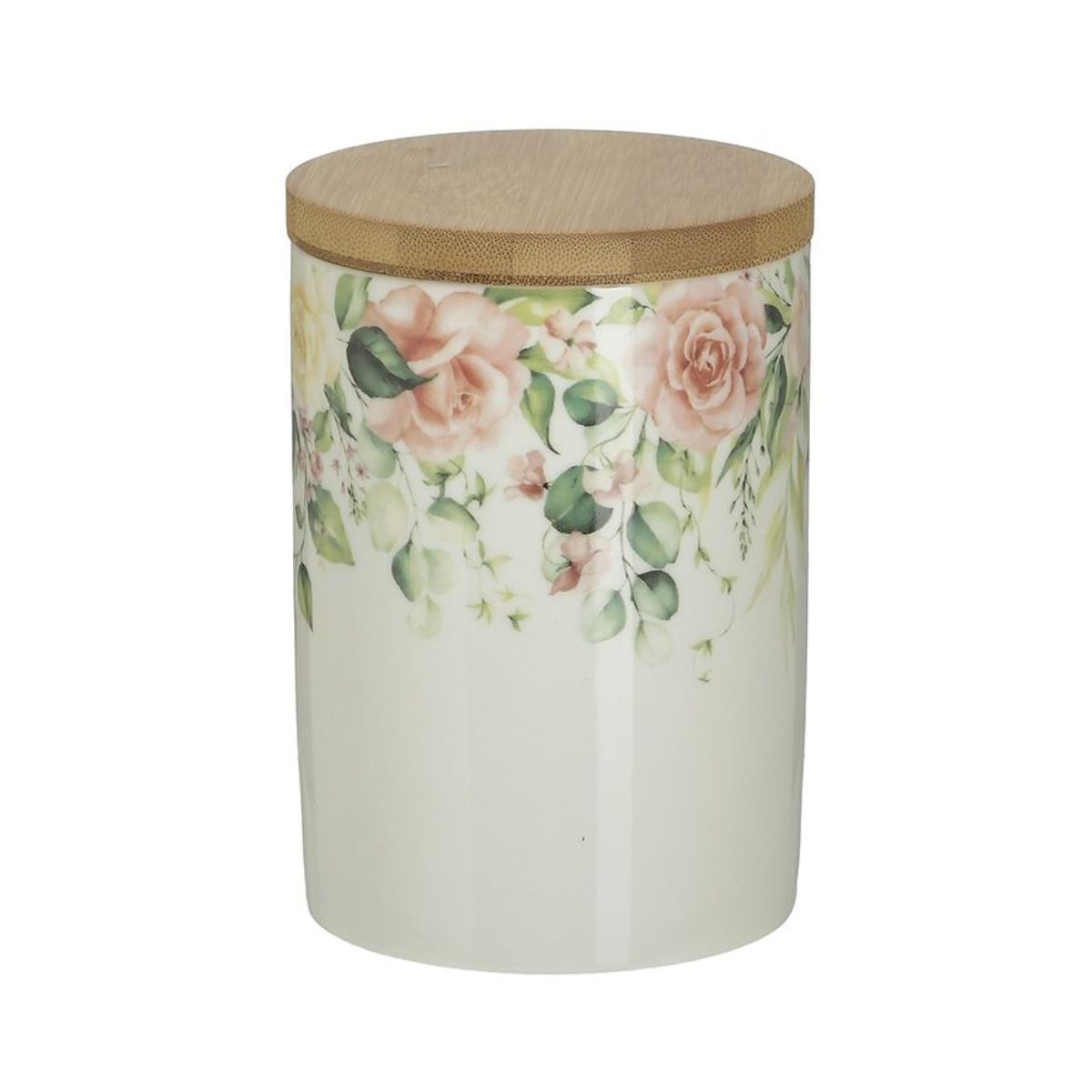 Recipient de depozitare din portelan Flowers 650cc Φ10X15 Inart, 1, hectarul.ro