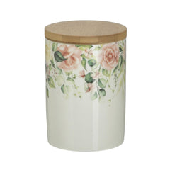 Recipient de depozitare din portelan Flowers 650cc Φ10X15 Inart