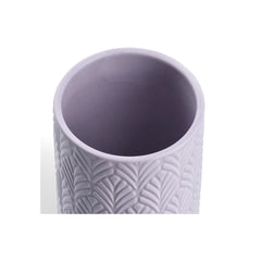 Recipient depozitare alimente mov-lila din ceramica cu capac, 720 ml, Φ10 x 15 cm Leaves Zeller