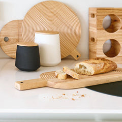 Recipient depozitare alimente negru din ceramica cu capac, 580 ml, Φ11 x 11,4 cm 3D Zeller