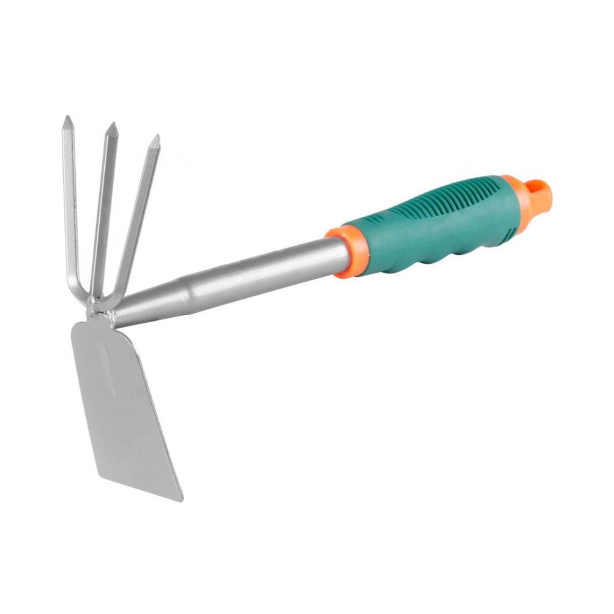 Sapaliga metalica pentru gradina cu 3 dinti si maner antiderapant din cauciuc T816F, 1, hectarul.ro