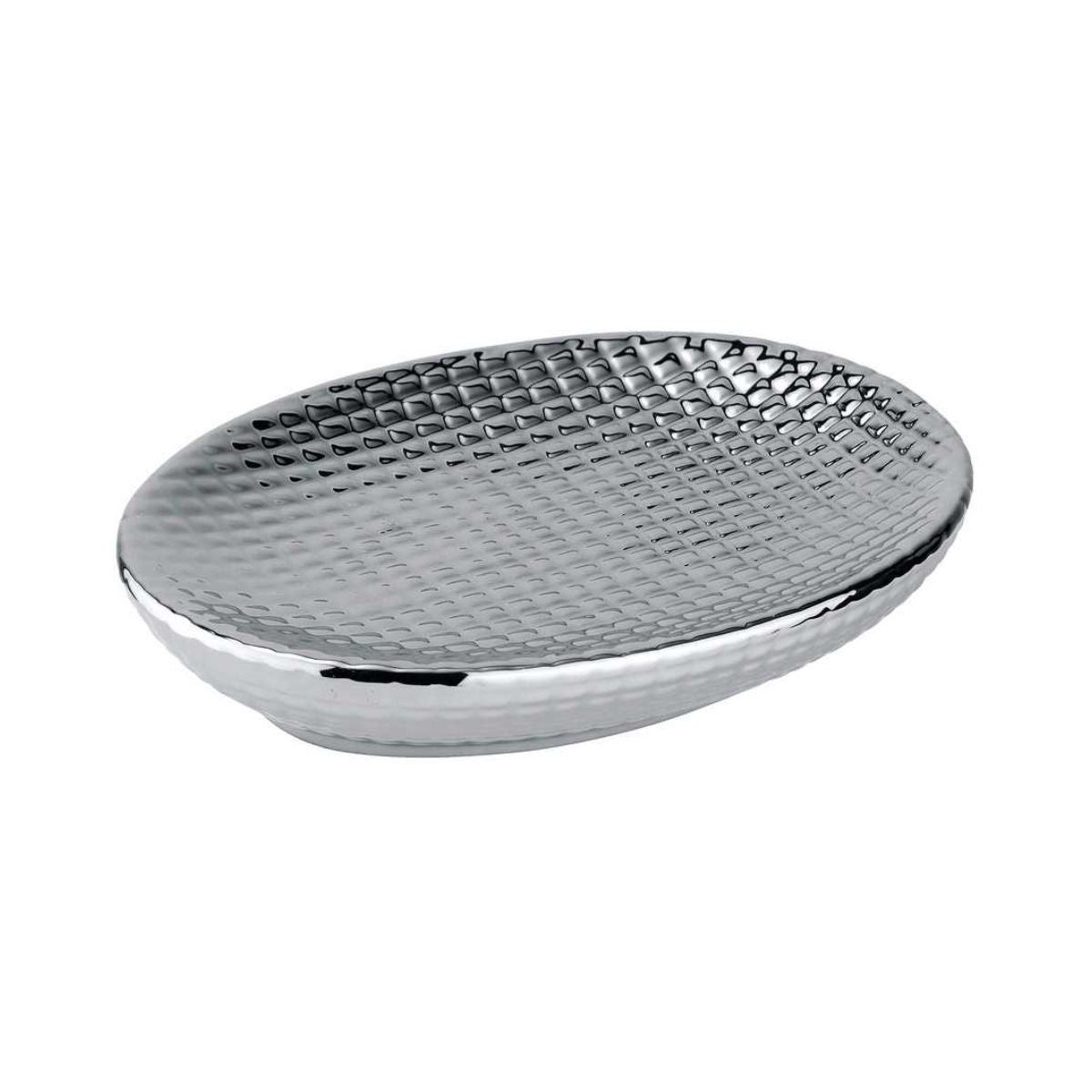 Savoniera ceramica argintie Dakar Wenko, 1, hectarul.ro