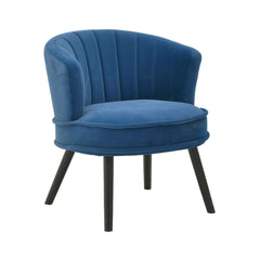 Scaun catifea albastru 70x68x73/45