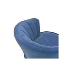 Scaun catifea albastru 70x68x73/45