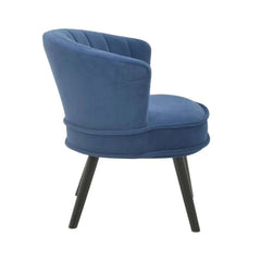 Scaun catifea albastru 70x68x73/45