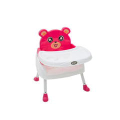 Scaun cu masa 3in1 pentru copii, transformabil in scaunel, masuta detasabila, model Teddy Bear , Jolly Kids™ ROZ