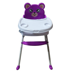 Scaun cu masa 3in1 pentru copii, transformabil in scaunel, masuta detasabila, model Teddy Bear , Jolly Kids™ MOV