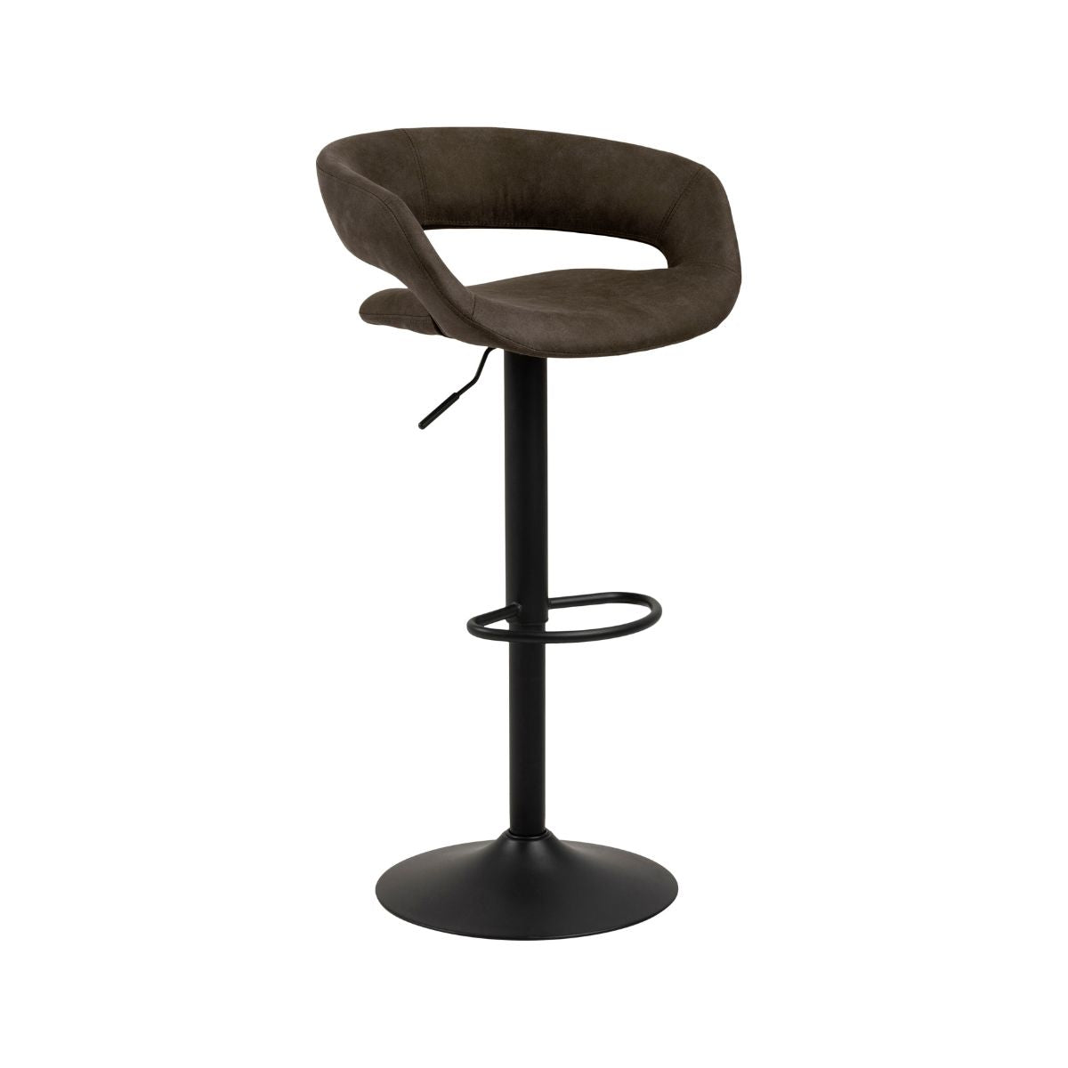 Scaun de bar antracit din metal si textil Grace Actona, 1, hectarul.ro