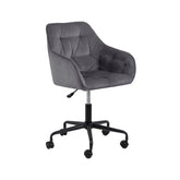 Hectarul - Scaun de birou gri inchis textil Brooke Actona