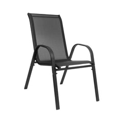 Scaun de terasa/gradina, negru, din otel, Arkadia KD Mirpol