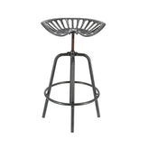 Hectarul - Scaun de bar gri din metal Tractor Esschert Design