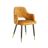Hectarul - Scaun dining galben mustar din poliester Paris Invicta