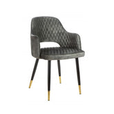 Hectarul - Scaun dining gri-verde din poliester Paris Invicta