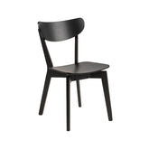 Hectarul - Scaun dining negru din lemn Roxby Actona