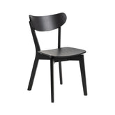 Hectarul - Scaun dining negru din lemn Roxby II Actona