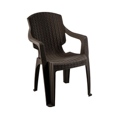 Scaun pentru gradina Infinitty wenge, cu manere , din poliratan