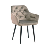 Hectarul - Pachet 3+1 Scaun dining Velvet light mocca, tip fotoliu, tapiterie catifea