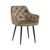Hectarul - Pachet 3+1 Scaun dining Velvet taupe, tip fotoliu, tapiterie catifea