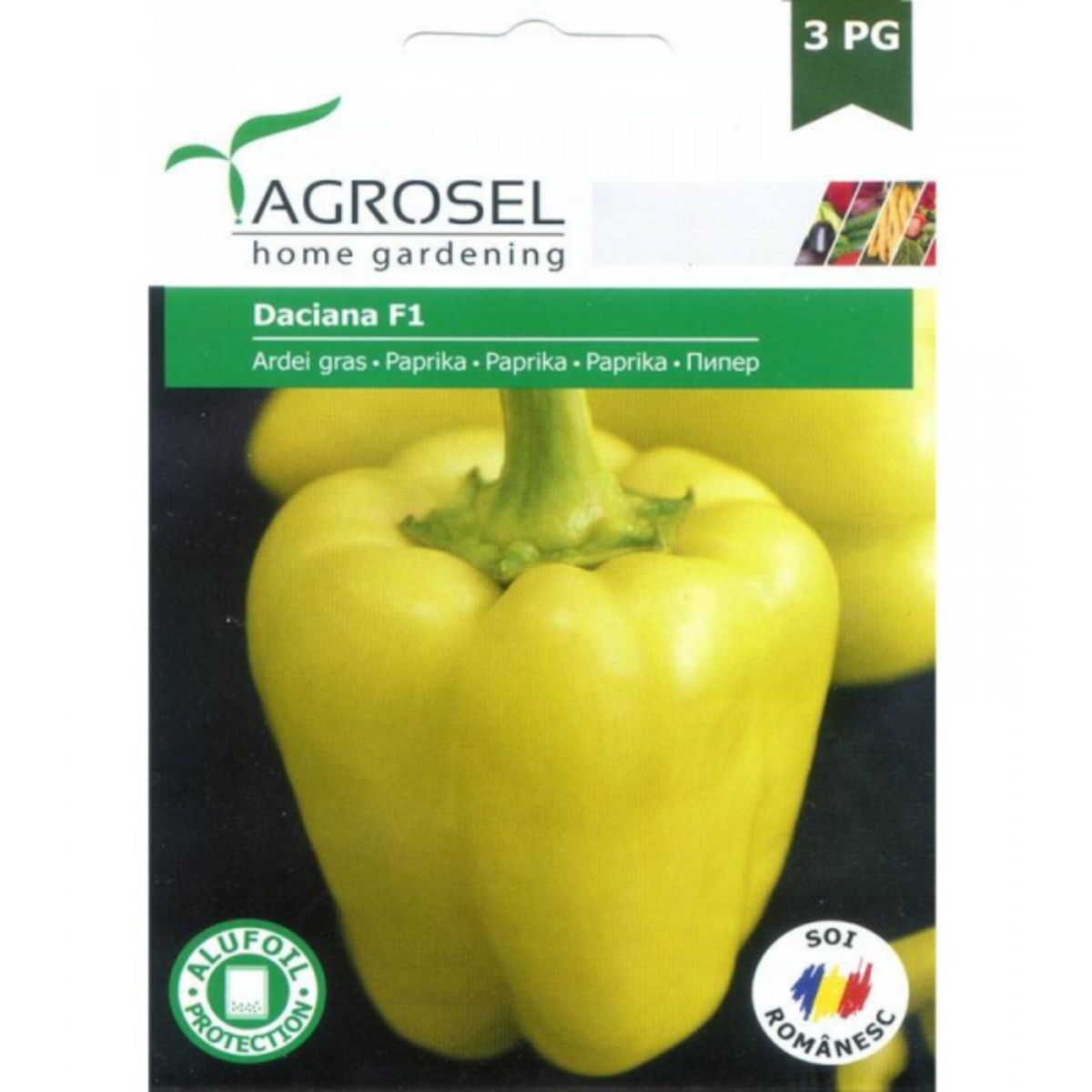 Seminte Ardei Gras Daciana F1 ** Agrosel 20 sem, 1, hectarul.ro