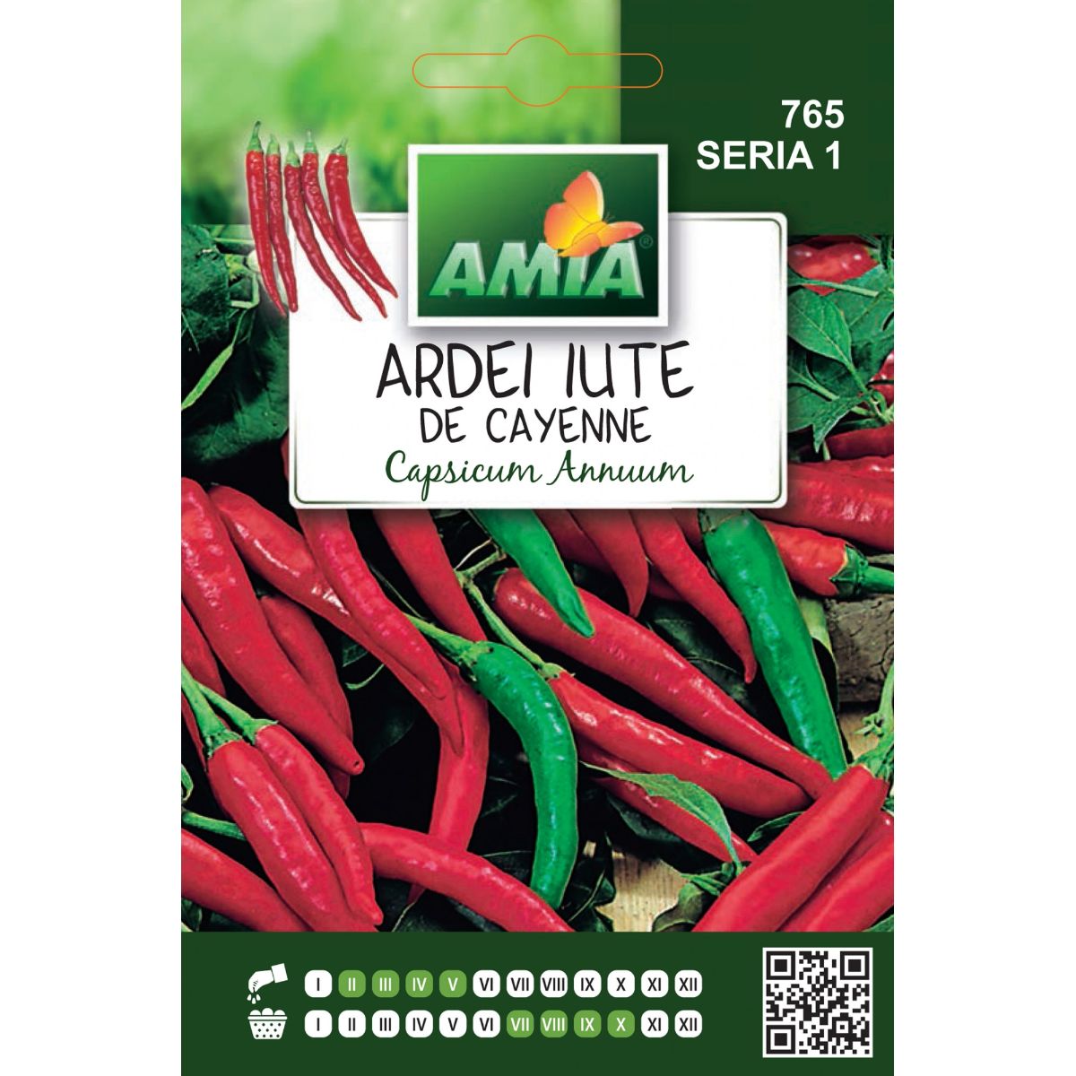 Seminte Ardei iute DE CAYENNE A AMIA 1gr, 1, hectarul.ro