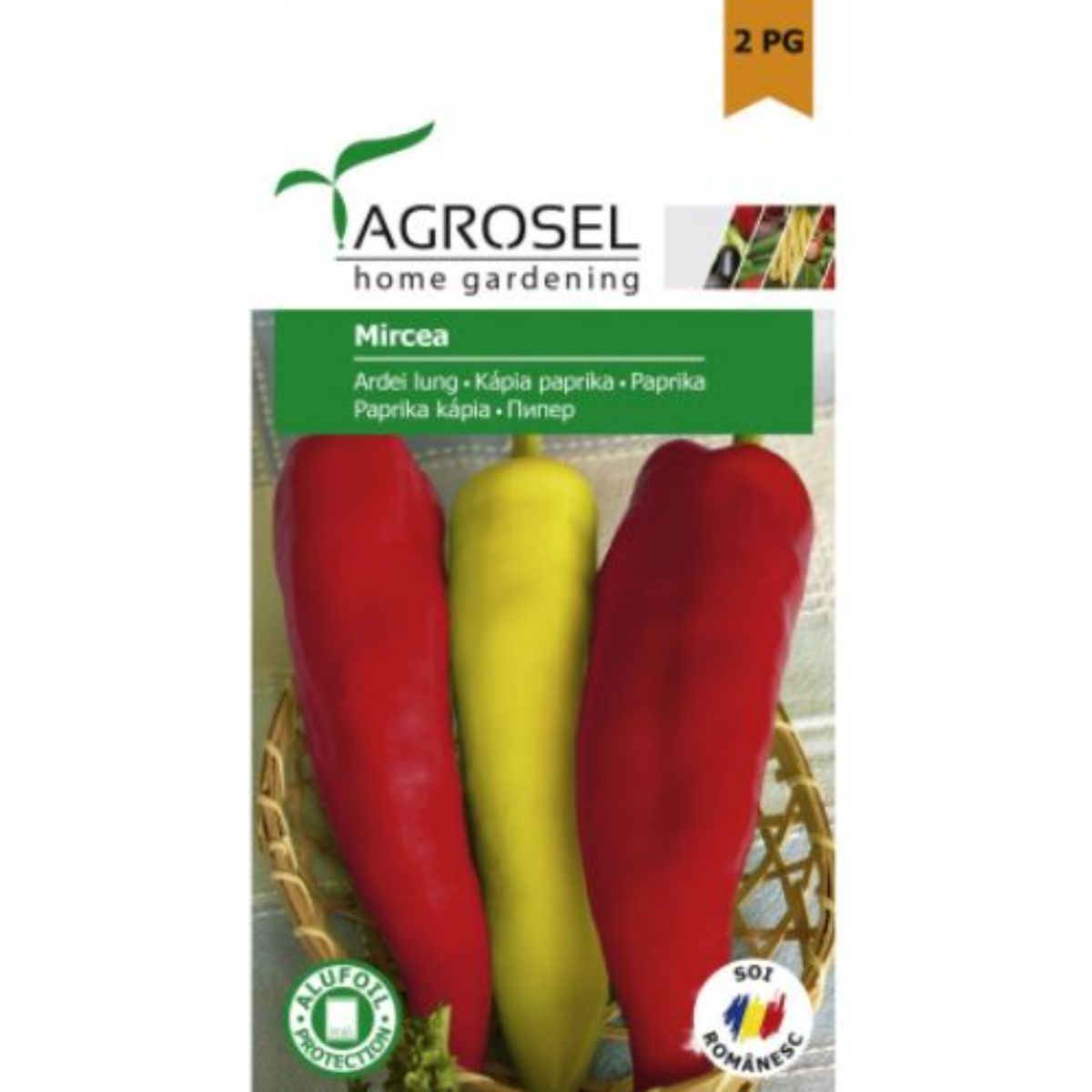 Seminte Ardei lung Mircea Agrosel 0.8 g, 1, hectarul.ro