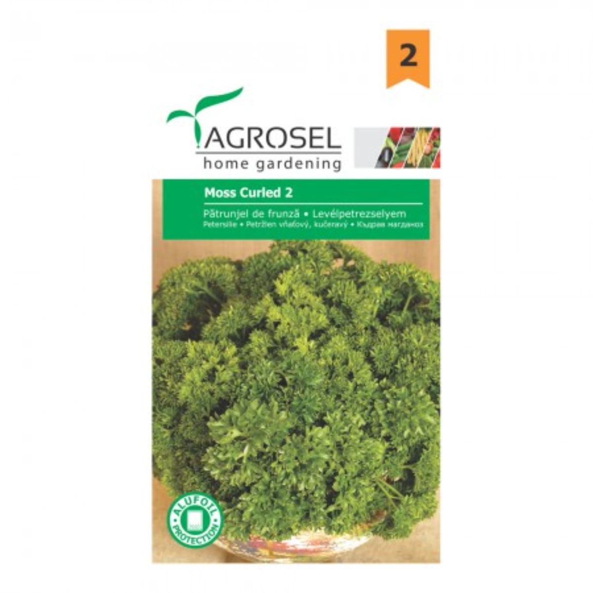 Seminte aromatice Patrunjel de frunza Moss Curled 2 Agrosel 4 g, 1, hectarul.ro